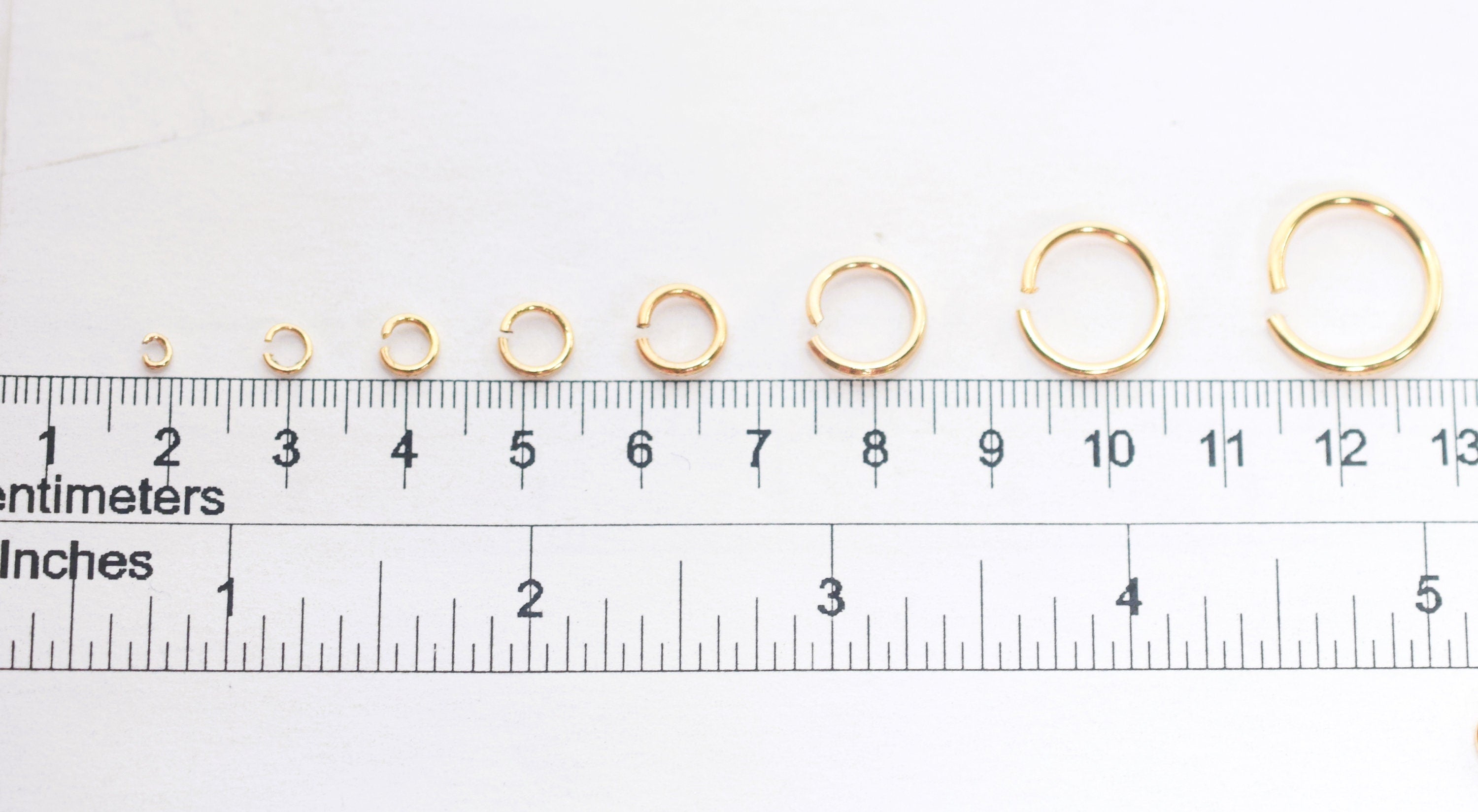 Stainless Steel Gold tone Open Jump Rings Split Rings Findings from  3.5mm-10mm | eBay